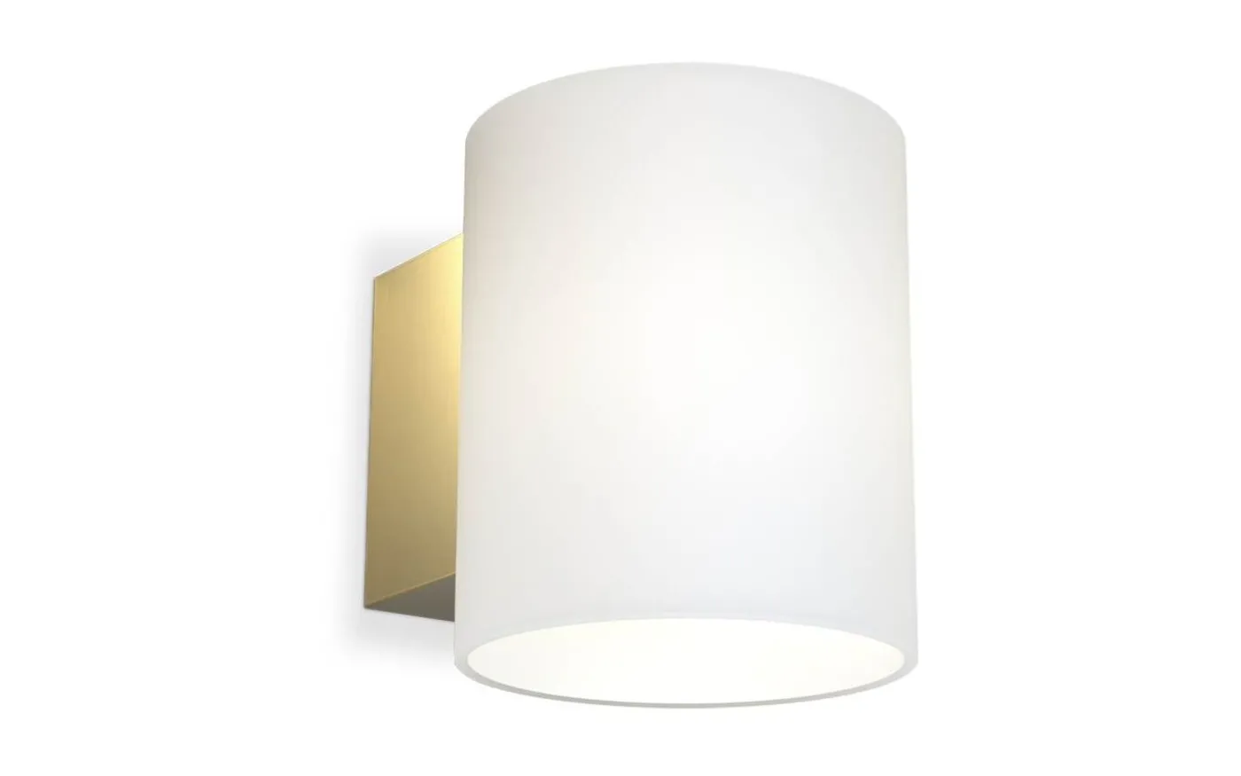 Evoke S Vägglampa Mässing/Opalglas IP44