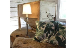 Ewa Lampfot 51cm Antik Nickel