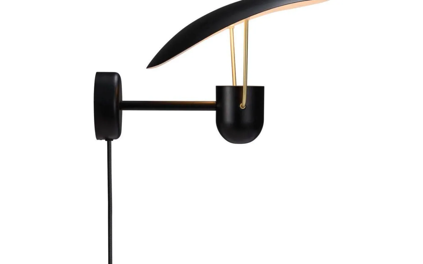 Fabiola Vägglampa Svart/Mässing