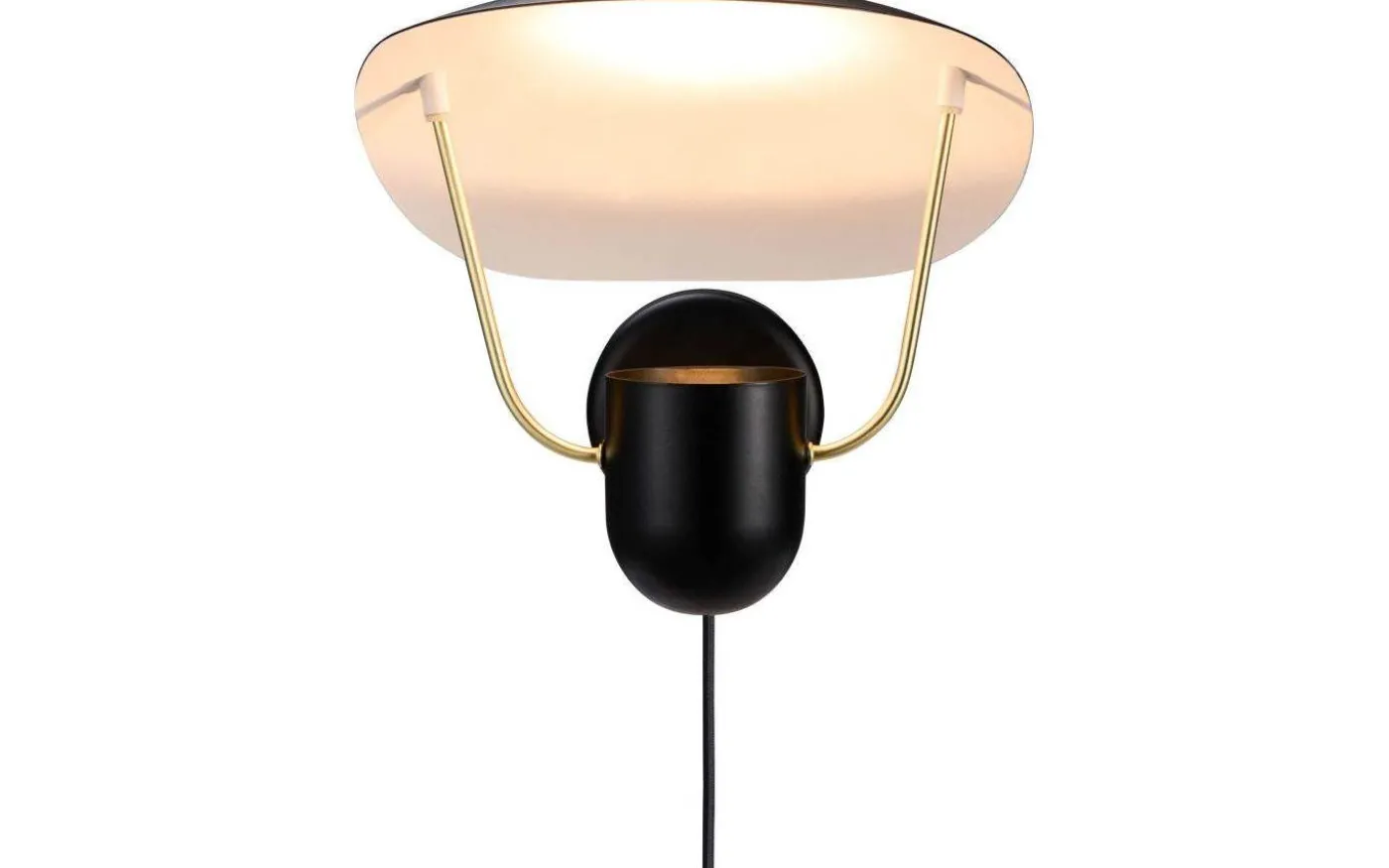 Fabiola Vägglampa Svart/Mässing