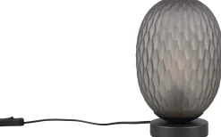 Facette Bordslampa E27 matt svart/rökfärgad