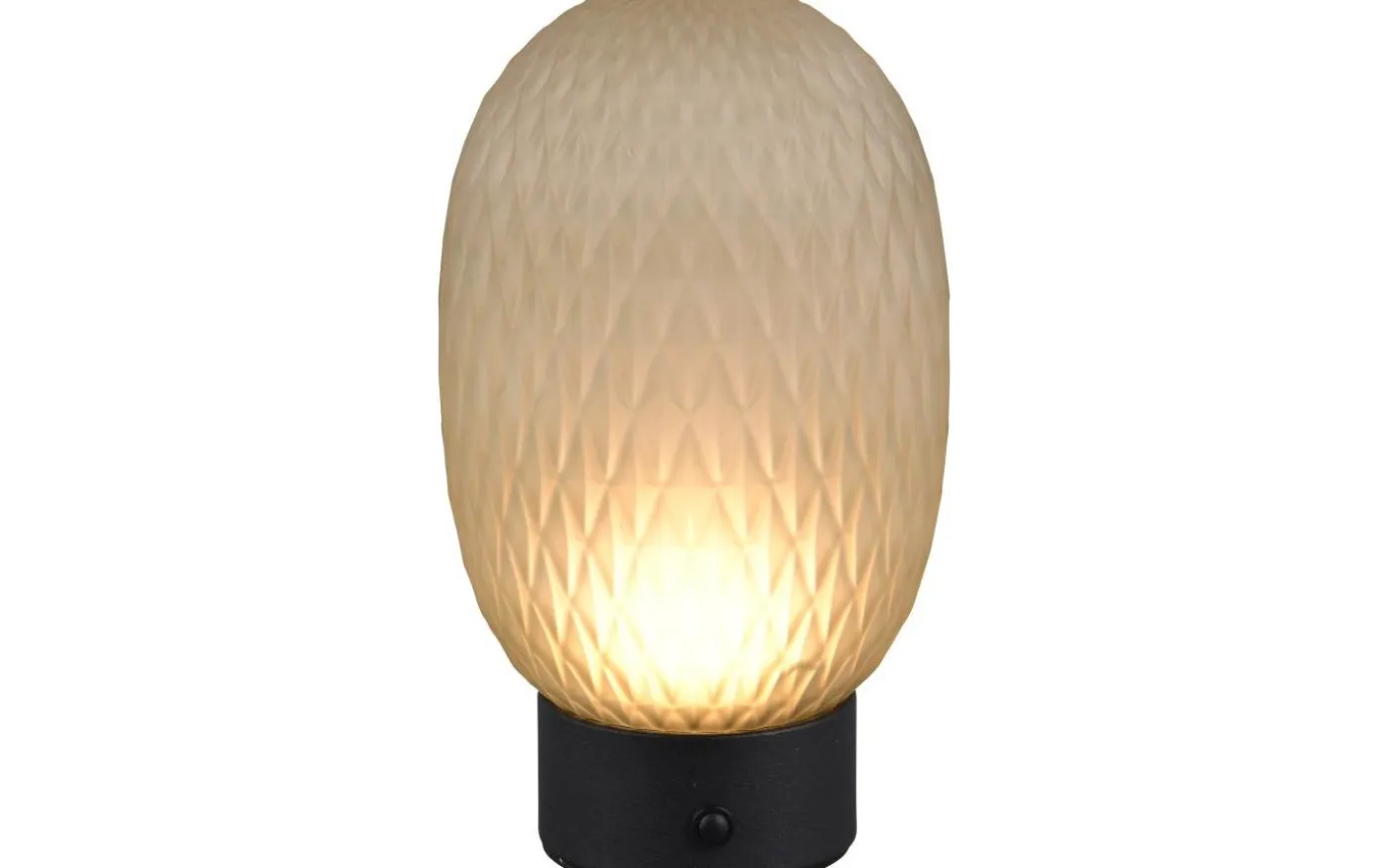 Facette Bordslampa LED grön/mattsvart uppladdningsbar