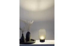 Facette Bordslampa LED grön/mattsvart uppladdningsbar