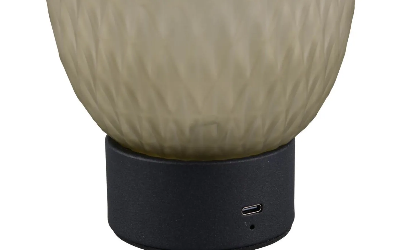 Facette Bordslampa LED grön/mattsvart uppladdningsbar