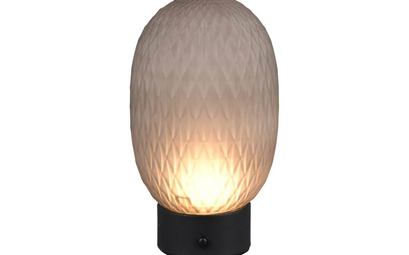 Facette Bordslampa LED rökfärgad/mattsvart uppladdningsbar