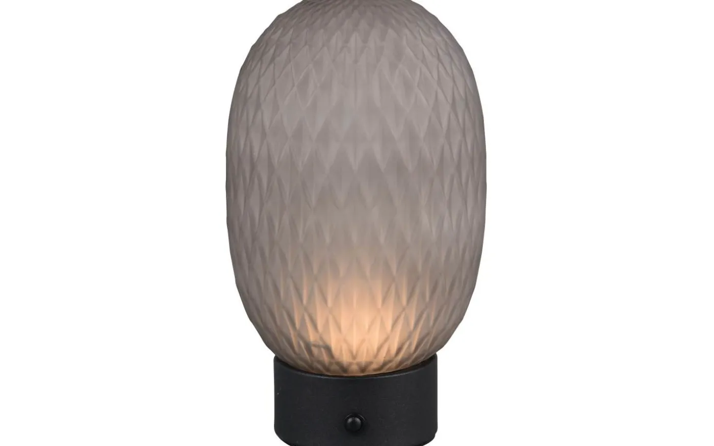 Facette Bordslampa LED rökfärgad/mattsvart uppladdningsbar