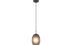 Facette Fönsterlampa 17,5cm E27 mattsvart/rök
