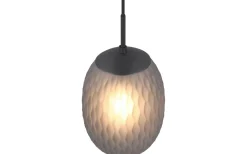 Facette Fönsterlampa 17,5cm E27 mattsvart/rök