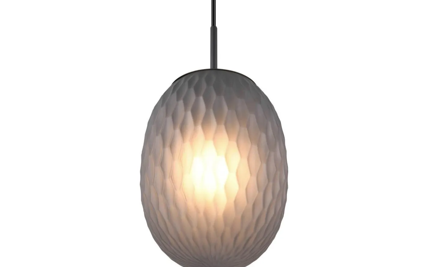 Facette Fönsterlampa 17,5cm E27 mattsvart/rök