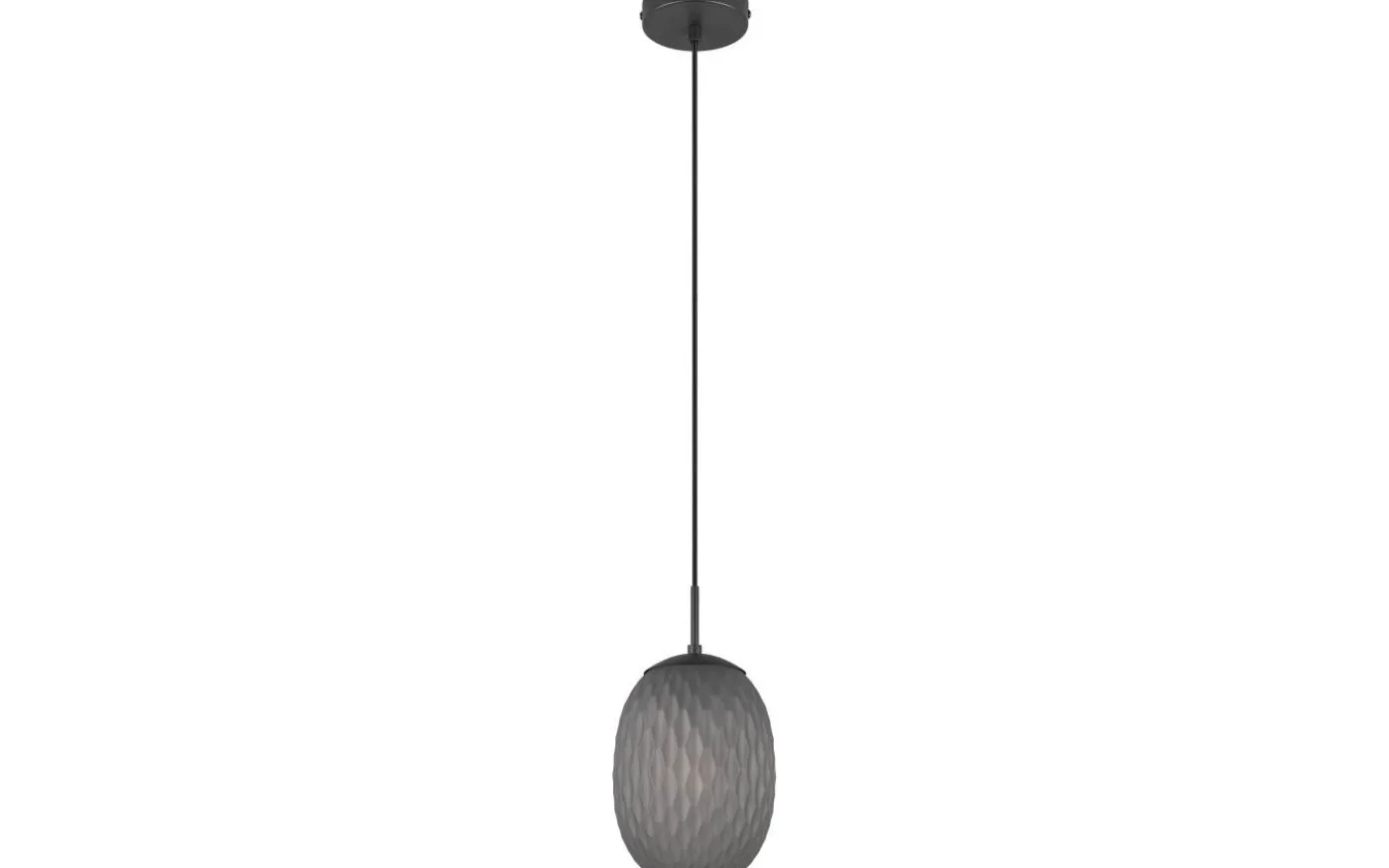 Facette Fönsterlampa 17,5cm E27 mattsvart/rök