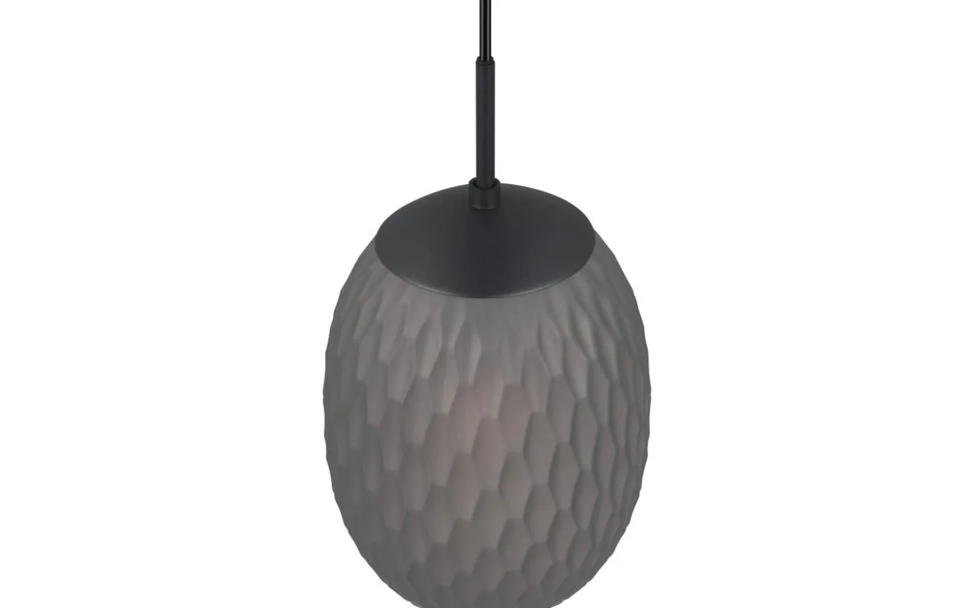 Facette Fönsterlampa 17,5cm E27 mattsvart/rök