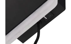 Fairfield Vägglampa LED mattsvart med laddningsstation