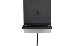 Fairfield Vägglampa LED mattsvart med laddningsstation