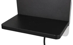 Fairfield Vägglampa LED mattsvart med laddningsstation