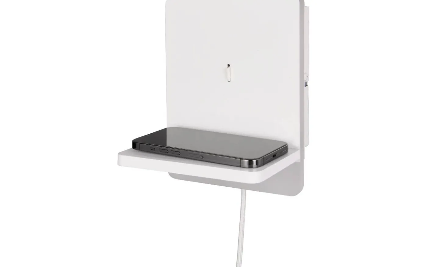 Fairfield Vägglampa LED mattvit med laddningsstation