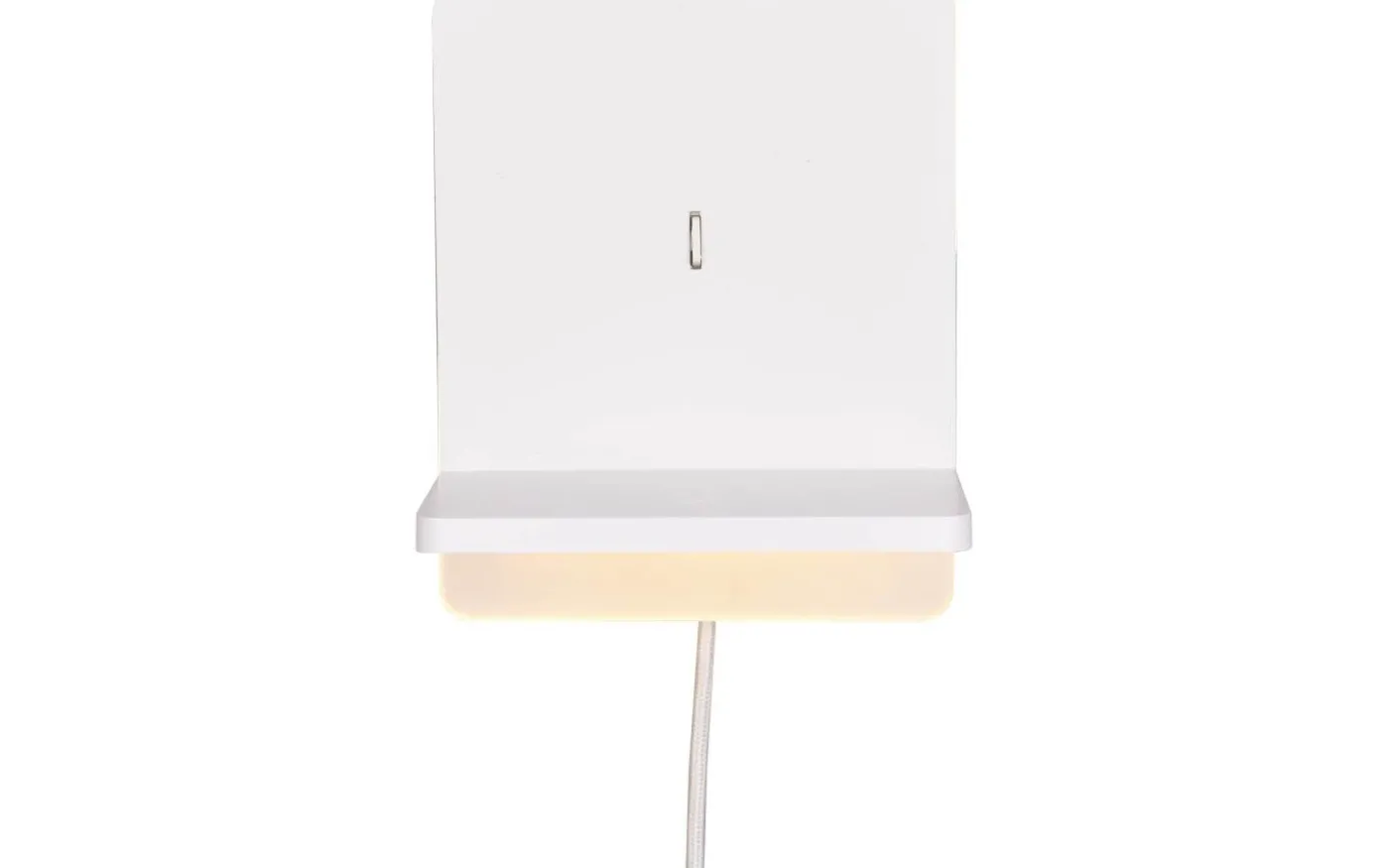 Fairfield Vägglampa LED mattvit med laddningsstation