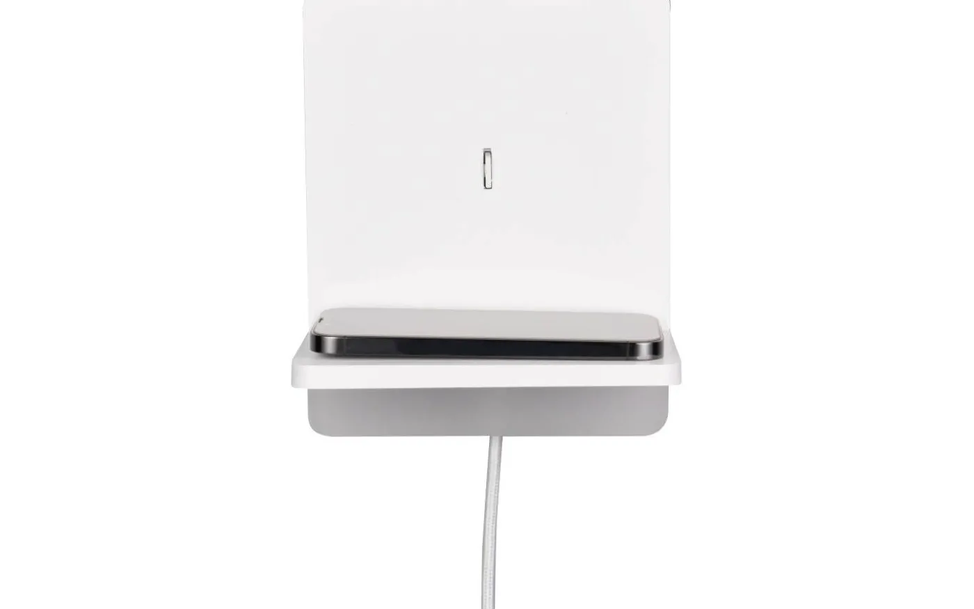 Fairfield Vägglampa LED mattvit med laddningsstation