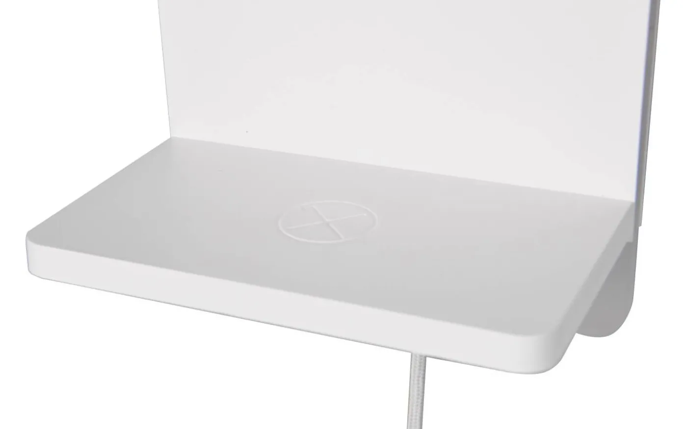 Fairfield Vägglampa LED mattvit med laddningsstation