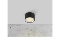 Fallon Takspotlight 3-Steg DIM 2700K 500lm 8,5W 6cm Svart