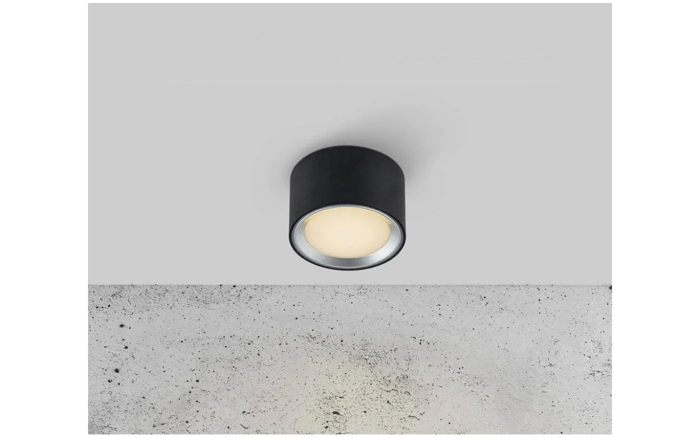 Fallon Takspotlight 3-Steg DIM 2700K 500lm 8,5W 6cm Svart