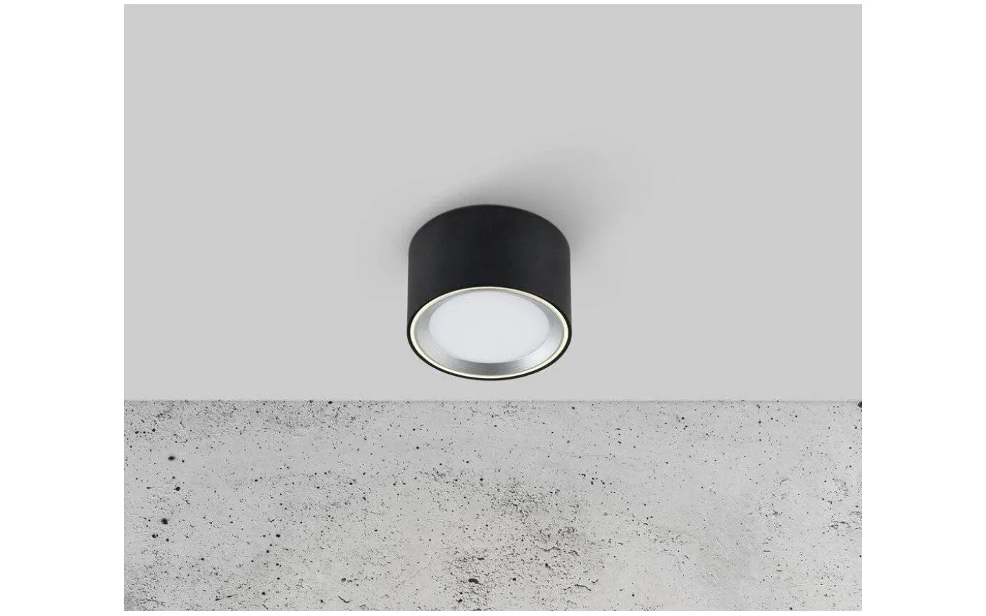 Fallon Takspotlight 3-Steg DIM 2700K 500lm 8,5W 6cm Svart