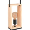 Famborough Bordslampa 40cm Trä/Svart