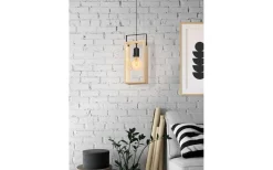 Famborough Fönsterlampa 16cm Trä/Svart