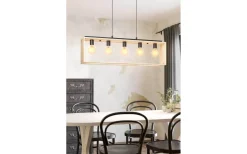 Famborough Taklampa 100cm 5L Trä/Svart