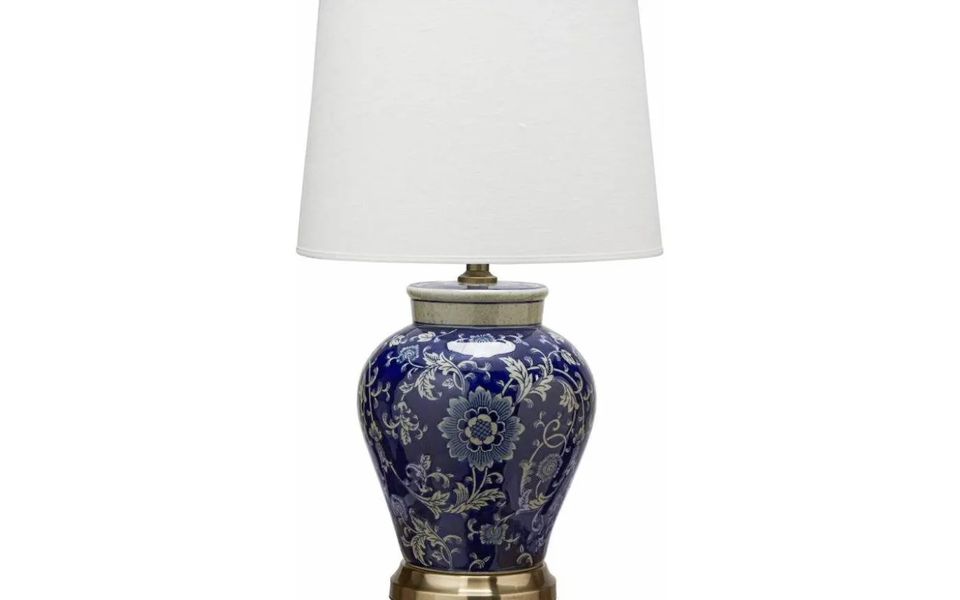 Fang Hong Bordslampa 58cm Blå med lampskärm Sofia Vit