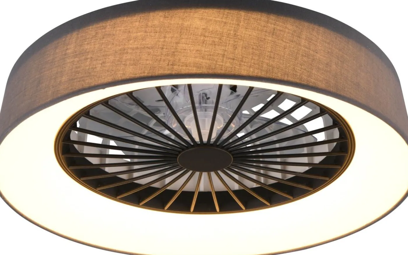 Farsund Takfläkt 49cm LED grå