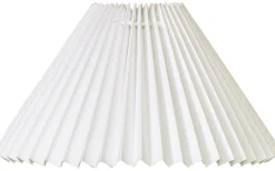 Felix Plisserad Lampskärm Ø22cm Vit
