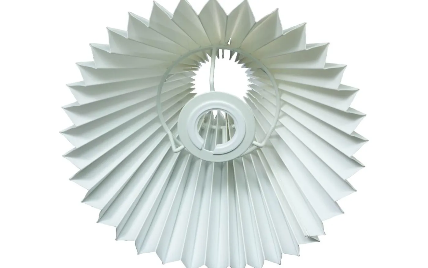 Felix Plisserad Lampskärm Ø22cm Vit