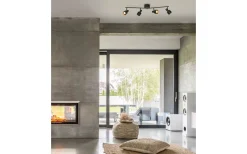 Ferdinand Takspotlight Vikbar 100cm Svart/Guld