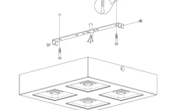 Ferreros Plafond 27cm LED 3000K 25W Vit