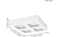 Ferreros Plafond 27cm LED 3000K 25W Vit