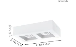 Ferreros Plafond 25,5cm LED 3000K 12,6W Vit