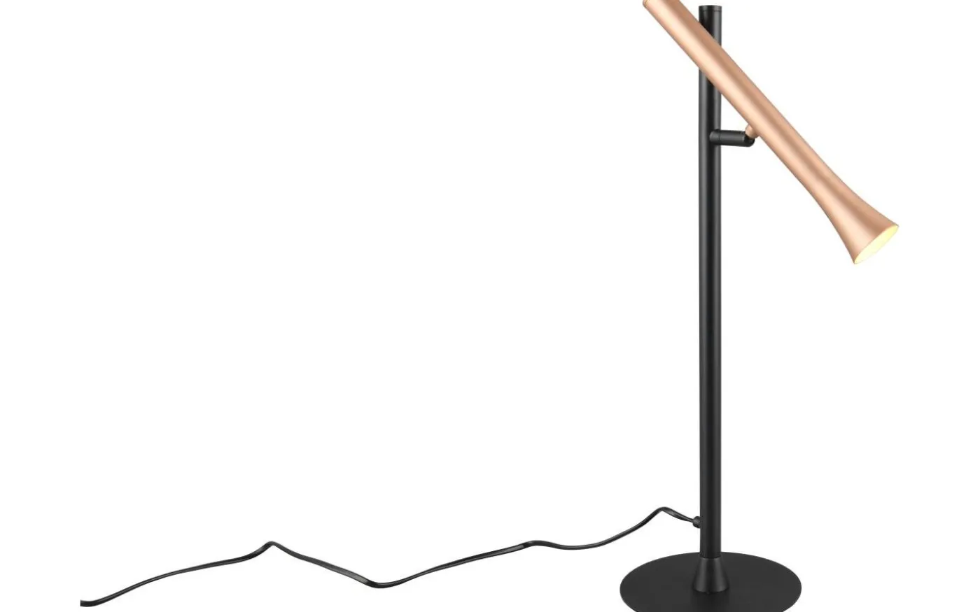 Fiato Bordslampa LED matt svart/kaffebrun