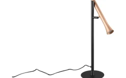 Fiato Bordslampa LED matt svart/kaffebrun