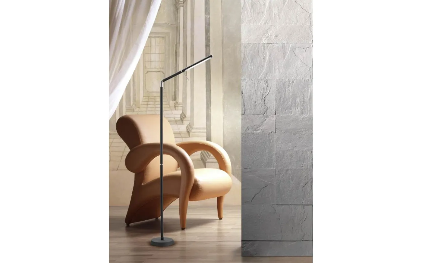 Filigran Golvlampa LED mattsvart