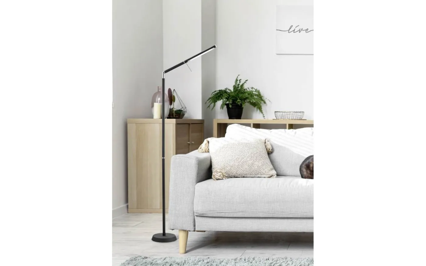 Filigran Golvlampa LED mattsvart