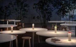 Firework Batterilampa 24cm 3000K Vit/Lime