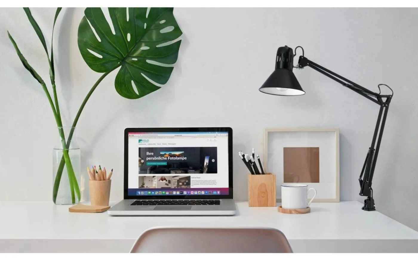 Firmo Klämlampa 73cm Svart