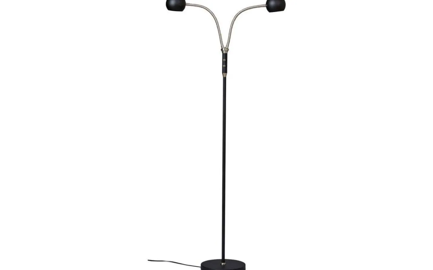 Fladen Golvlampa 2L 140cm Svart