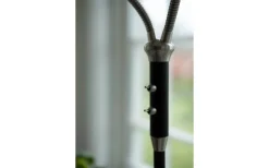 Fladen Golvlampa 2L 140cm Svart