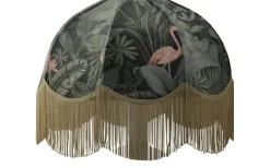 Flamingo Jungle Lampskärm Ø50cm Guldfrans