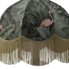 Flamingo Jungle Lampskärm Ø35cm Lyxfrans Guld