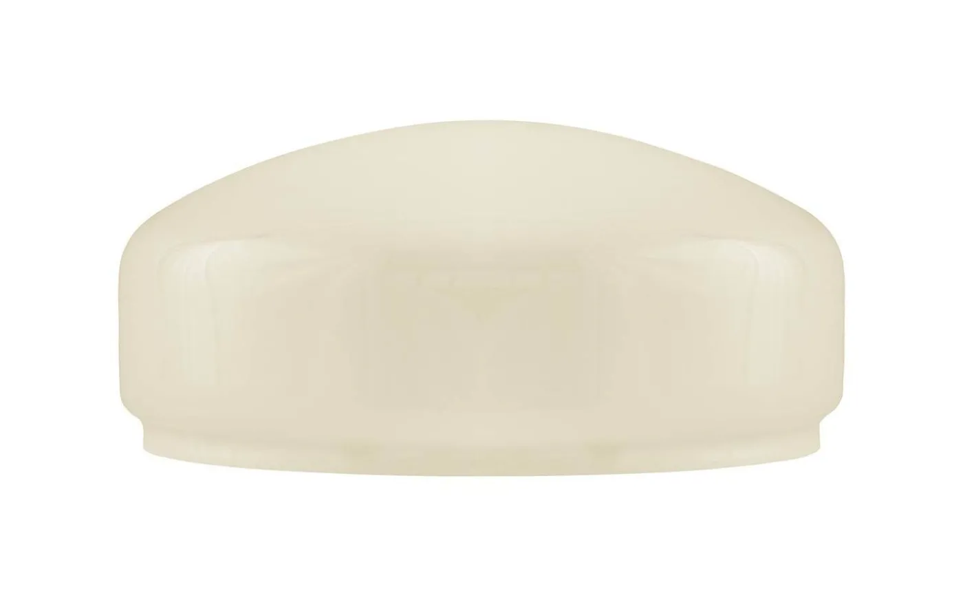 Flat bordlampskärm 235 - Benvitt överfångsglas