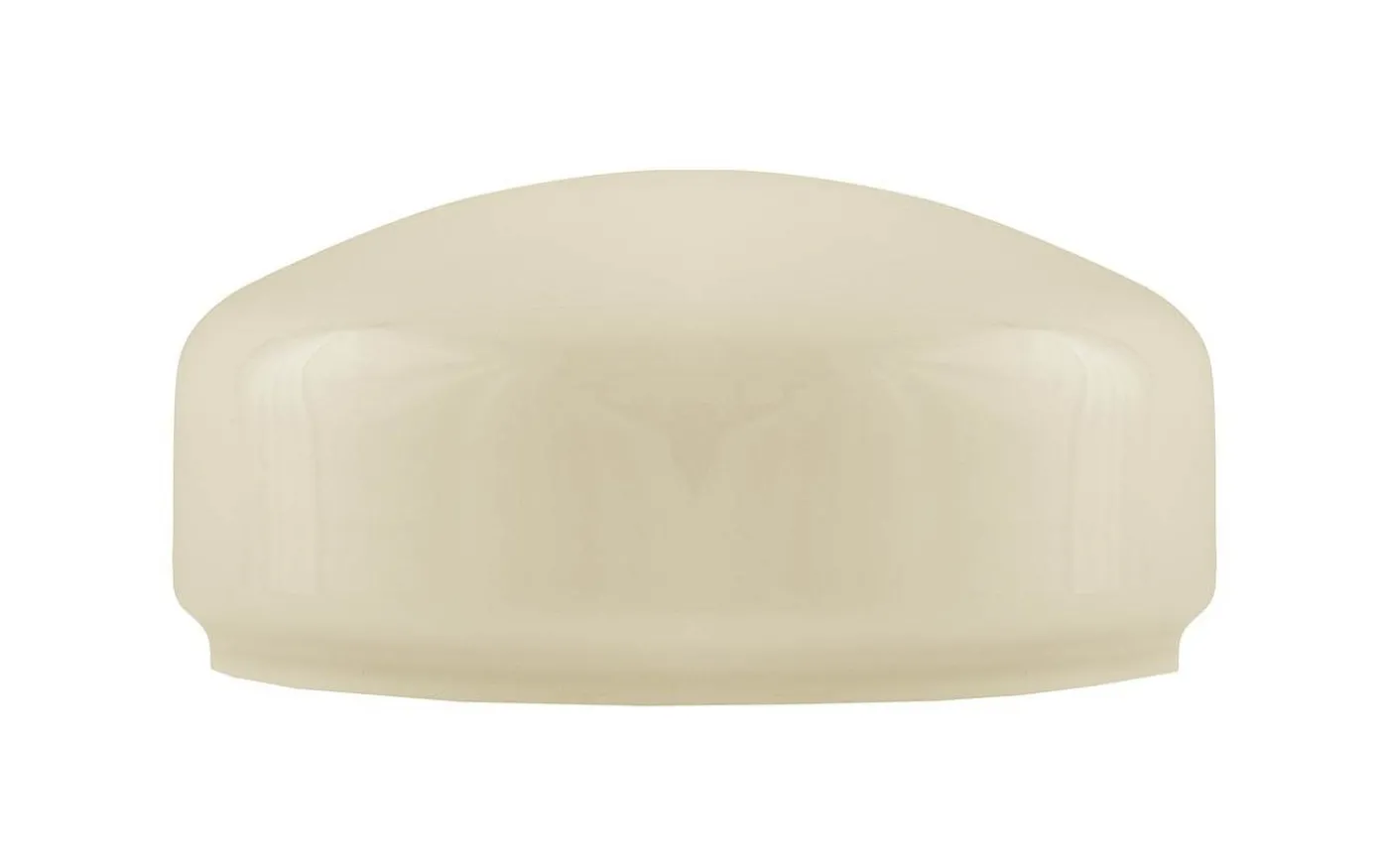 Flat bordlampskärm 200 - Benvitt överfångsglas