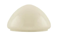Flat bordlampskärm 200 - Benvitt överfångsglas