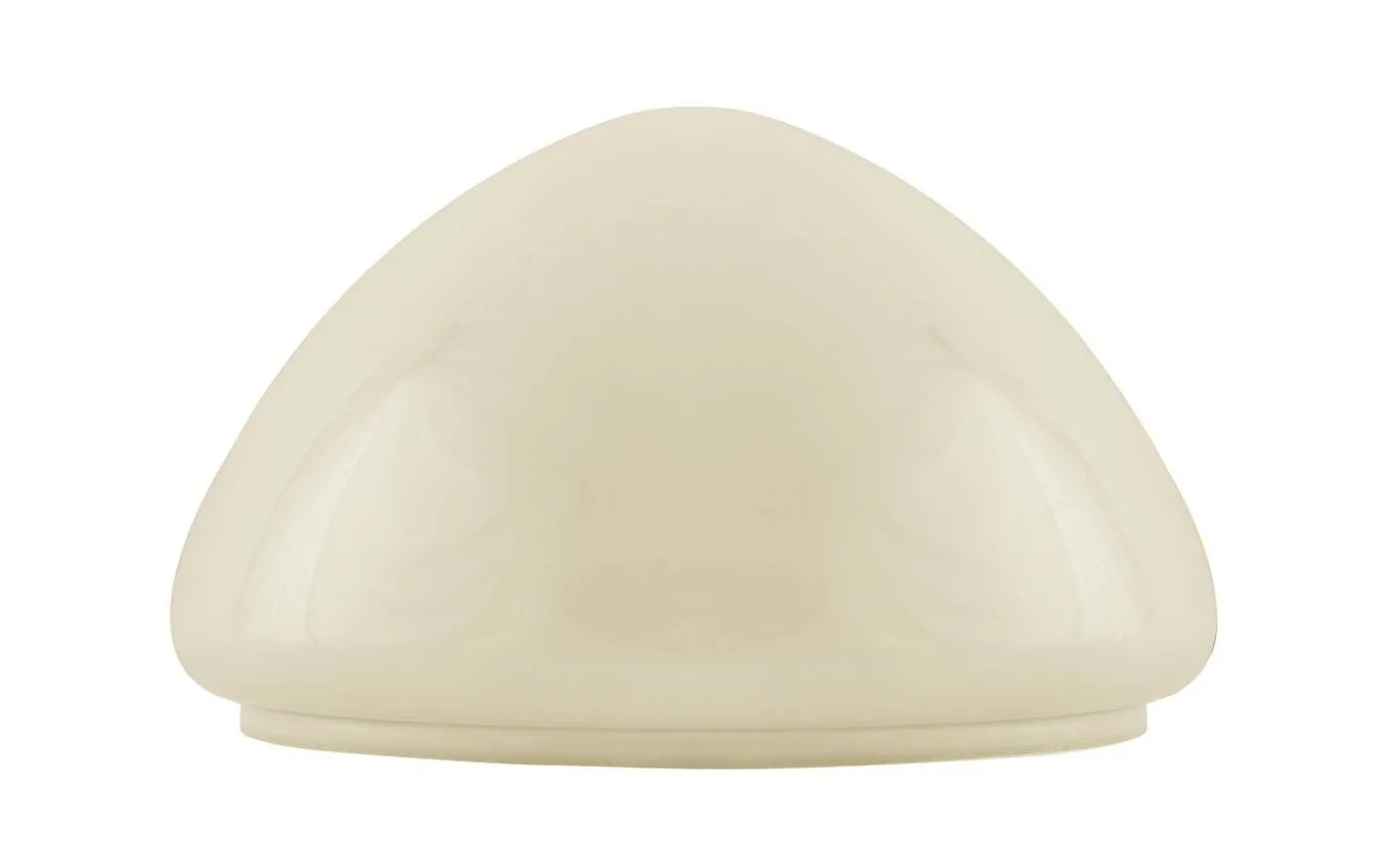 Flat bordlampskärm 200 - Benvitt överfångsglas